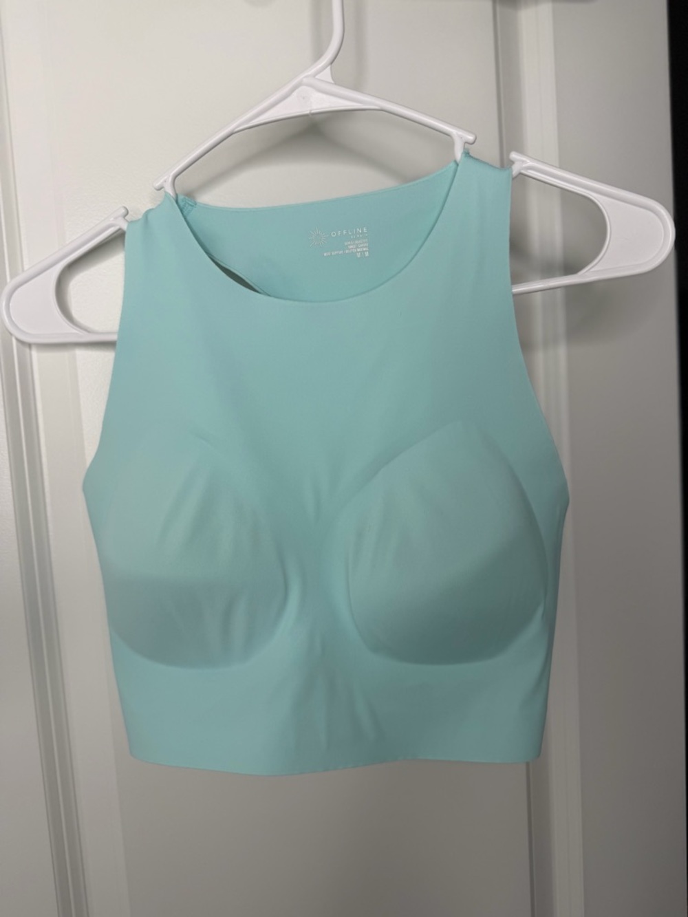 Mint Cropped High-Neck Tank Top